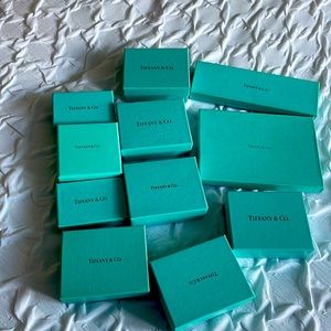 Cleaning out the closet. Bunch of REAL Tiffany’s boxes. Price is firm.